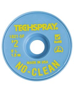 Techspray TEC1821-5F. Entlötlitze No-Clean, 1,4 mm, 1,5 m, gelb