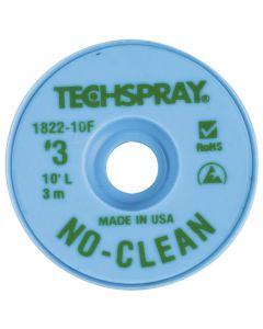 Techspray TEC1822-10F. Entlötlitze No-Clean, 1,9 mm, 3,0 m, grün