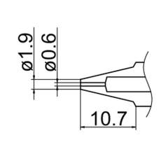 Hakko N3-06. Soldering tip Nozzle Size Φ0.6