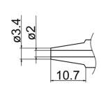 Hakko N3-20. Soldering tip Nozzle Size Φ2.0