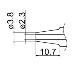 Hakko N3-23. Soldering tip Nozzle Size Φ2.3