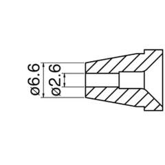 Hakko N60-06. Soldering tip Nozzle Size Φ2.6
