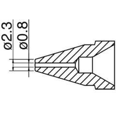 Hakko N61-07. Soldering tip Nozzle Standard type Size Φ0.8