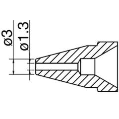 Hakko N61-09. Soldering tip Nozzle Standard type Size Φ1.3