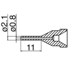 Hakko N61-11. Soldering tip Nozzle Long type Size Φ0.8