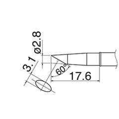 Hakko T31-01BC28. Soldering tip Shape-2.8BC