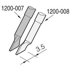 JBC C120007. Entlötspitze klingenförmig rechts, 3,5x0,7 mm, C120007