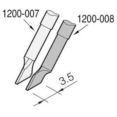 JBC C120008. Entlötspitze klingenförmig links, 3,5x0,7 mm, C120008