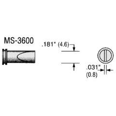 Plato MS-3600. Lötspitze MS-Serie, meißelfrömig, B: 4,6 mm